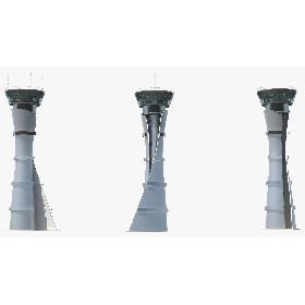 Airport Air Traffic Control Tower with Interior Offline Generic 3D